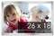 26x18 Solid Wood Picture Frame with UV-Resistant Acrylic & Acid-Free Backing, Available in 6 Finishes: Matte Black, Matte White, Metallic Bronze, Silver, Natural Wood Grain & Mahogany